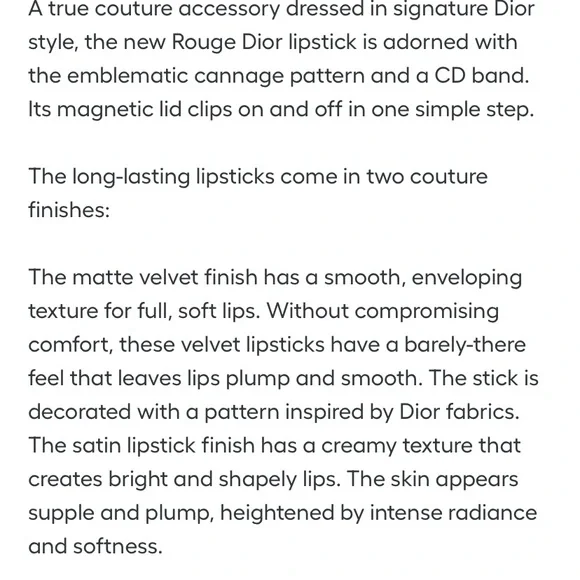 🌷NWT Christian Dior rouge Dior velvet lipstick - Picture 8 of 11